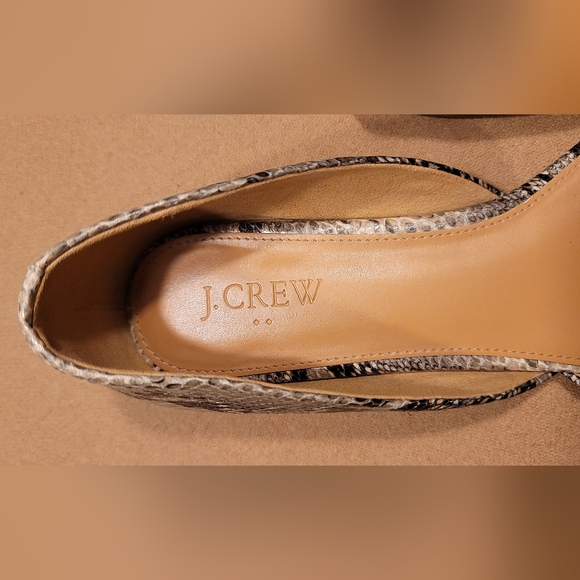 C - J. Crew faux snake skin flats - Picture 2 of 4